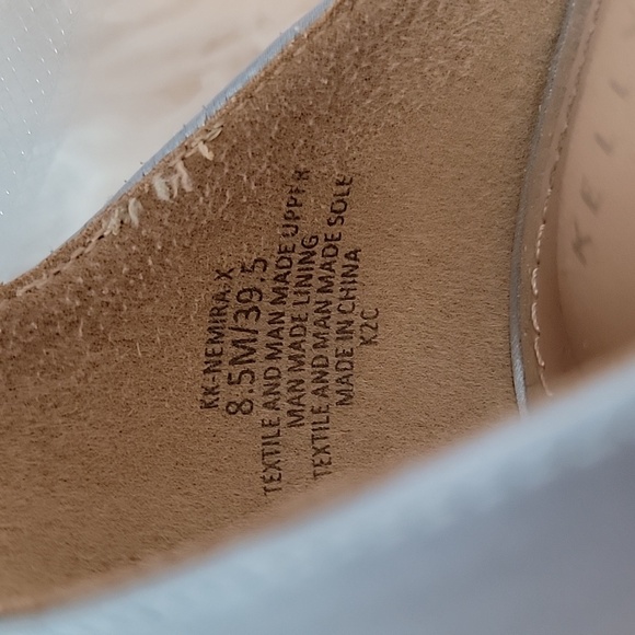 Kelly & Katie Nemira Satin Blue Ankle Strap Bow Sandal Heels Size 8.5 EUC - Picture 10 of 12